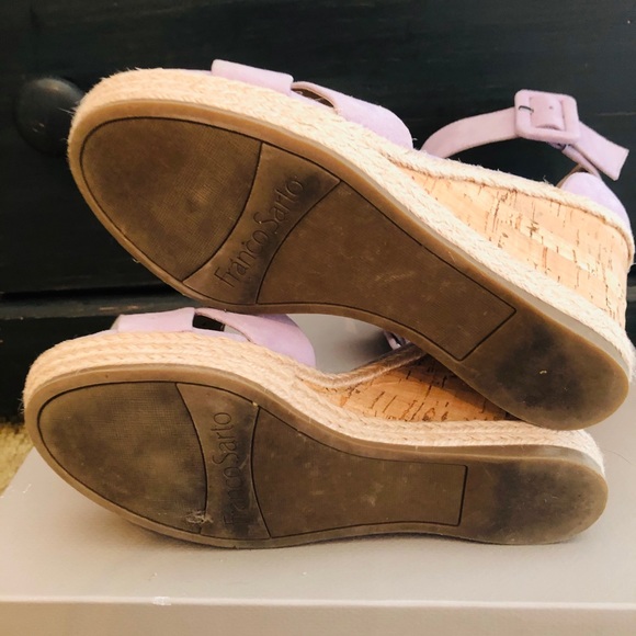 Lavender FRANCO SARTO wedges - Picture 5 of 5